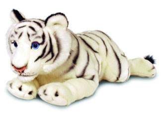 Minőségi, nagy fehér tigris plüssfigura