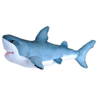 Plüss fehér cápa 34 cm