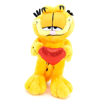 Szerelmes Garfield plüss cica szívvel