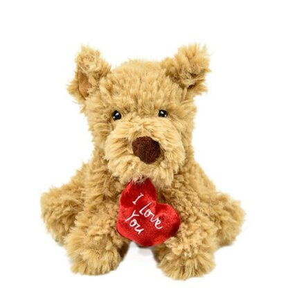 Valentin-napi Keel Toys plüss kutya szívvel