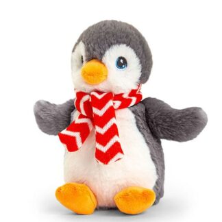 Karácsonyi plüss pingvin sállal a Keel Toys-tól