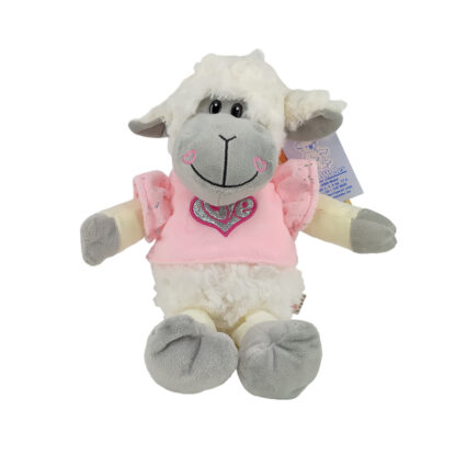 Puha plüss bárány rózsaszín pólóban a Morgenroth-tól